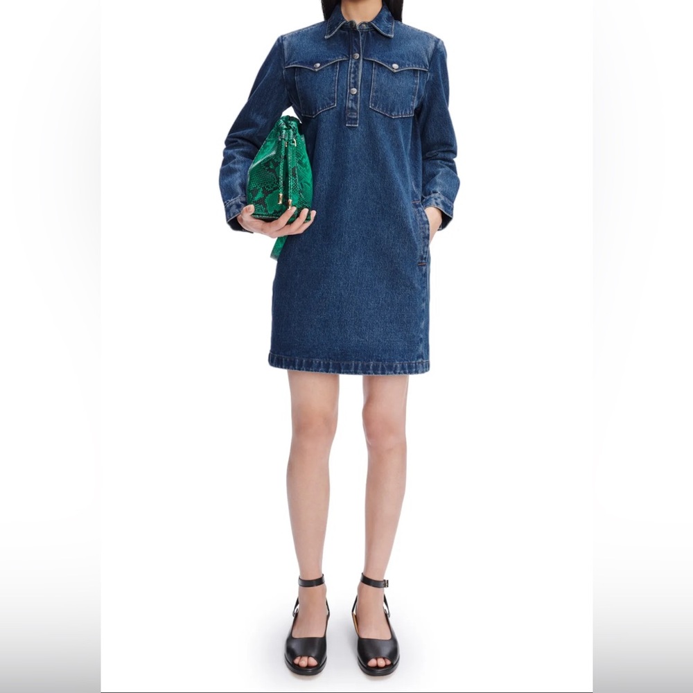 A.P.C. Blue Denim Dress